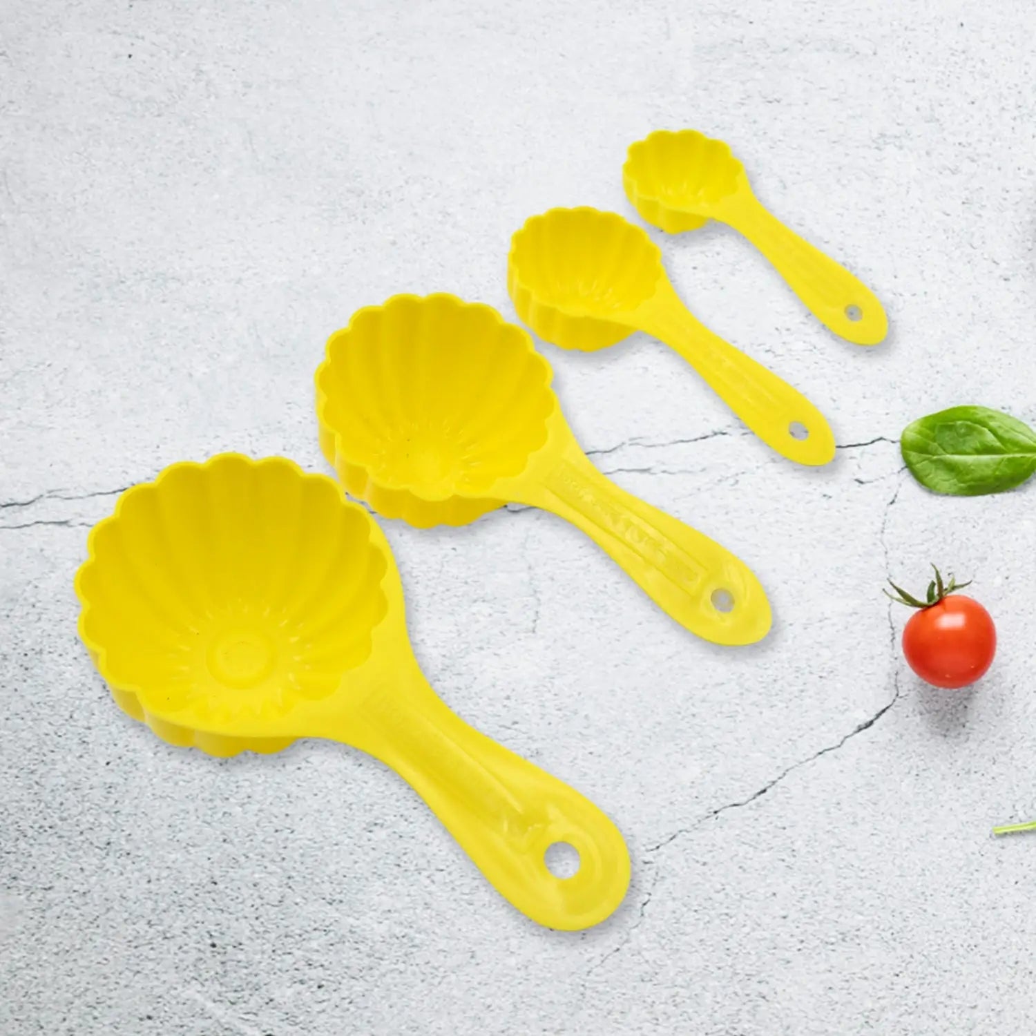 Plastic ladoo mould spoon set