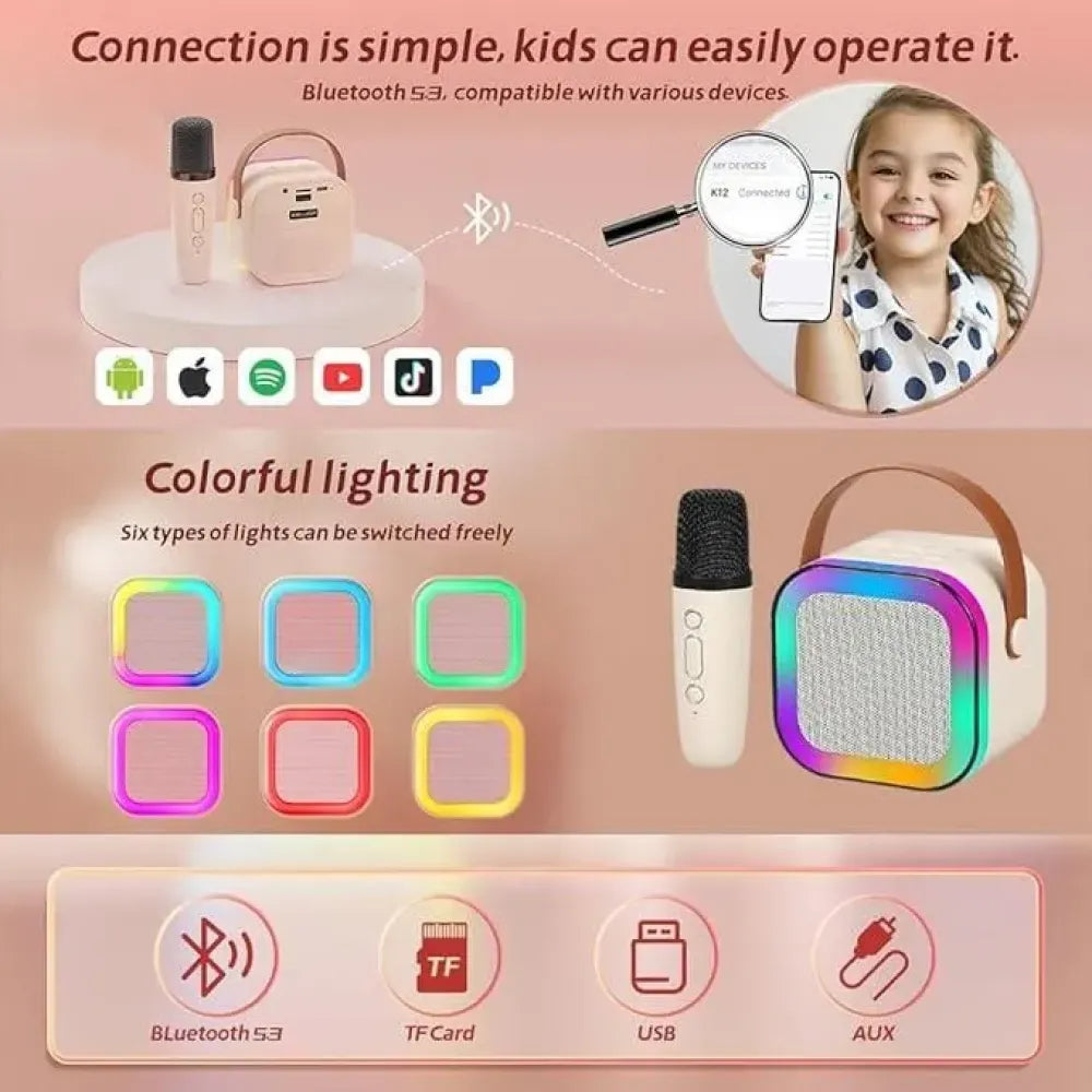 Karaoke bluetooth speaker