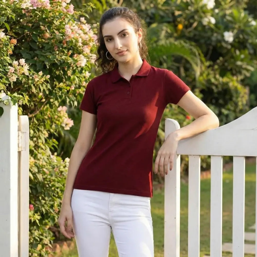 Ketex maroon polo t-shirt