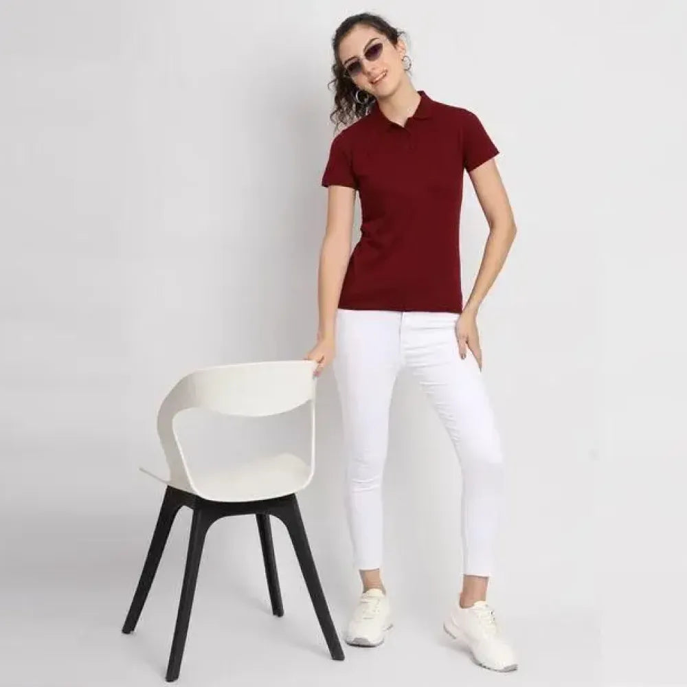 Ketex maroon polo t-shirt