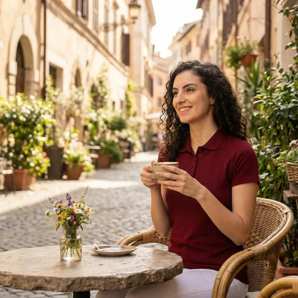 Ketex maroon polo t-shirt