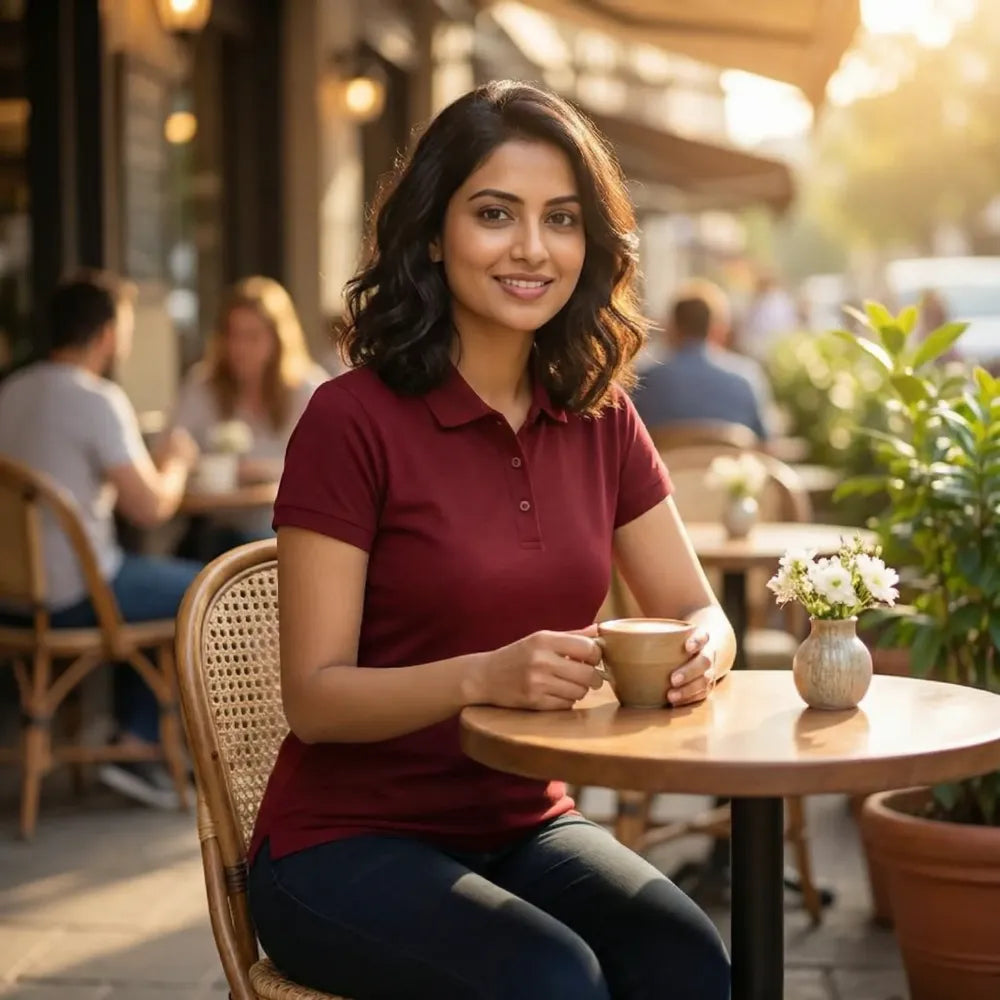 Ketex maroon polo t-shirt
