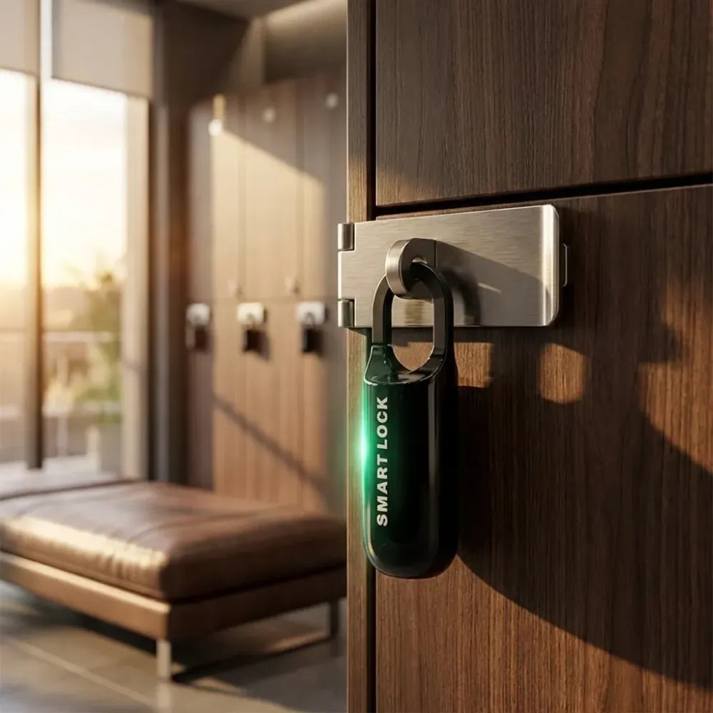 Keyless fingerprint padlock – secure & portable - home improvement