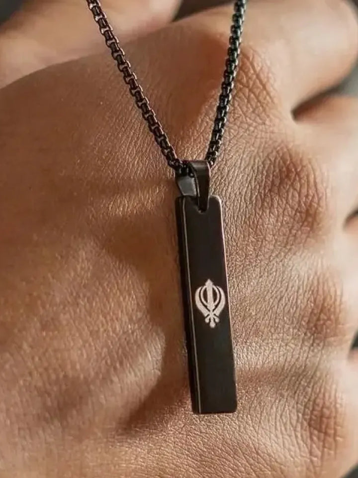 Khanda Mini Tag Chain for Men