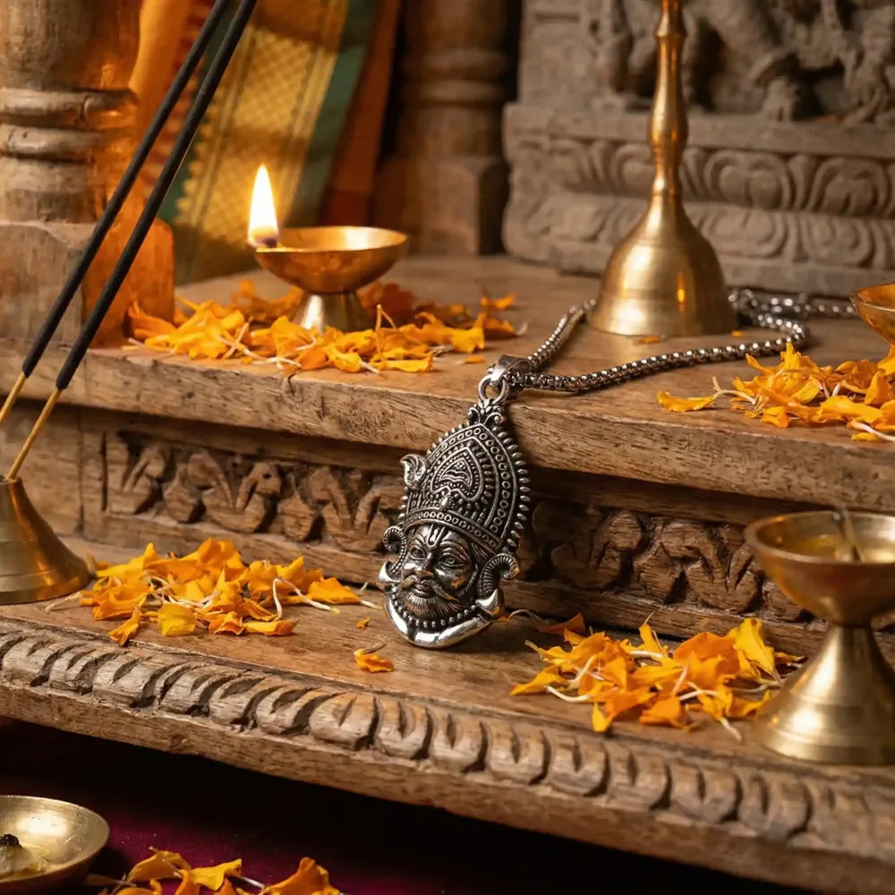 Khatu shyam maharaj pendant with chain