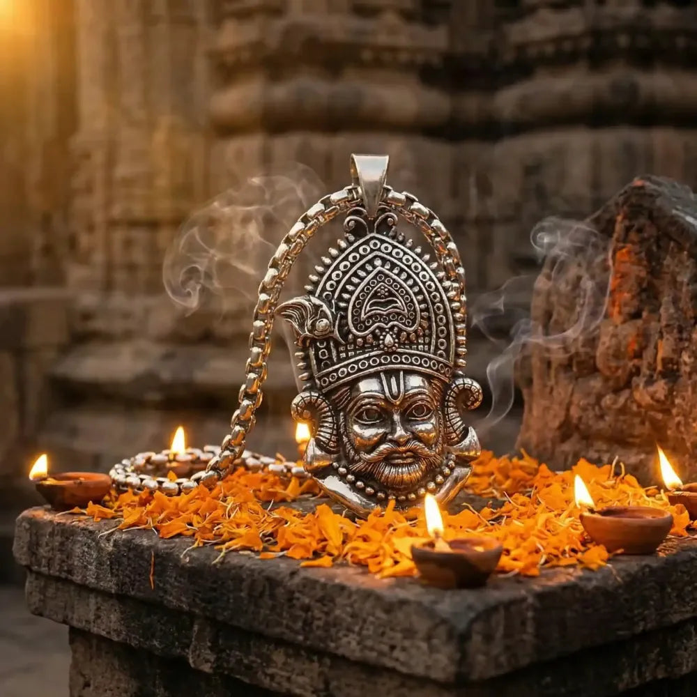 Khatu shyam maharaj pendant with chain