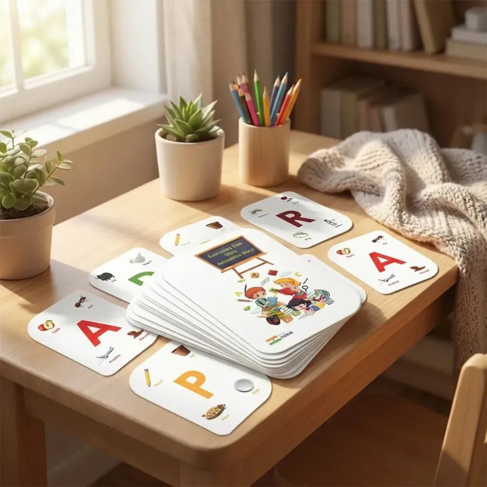 Kidkraft early learner 32-piece alphabet flash cards set - home & kitchen