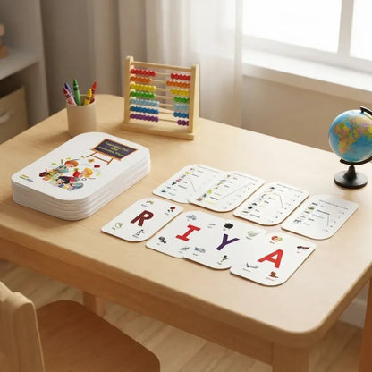 Kidkraft early learner 32-piece alphabet flash cards set - home & kitchen