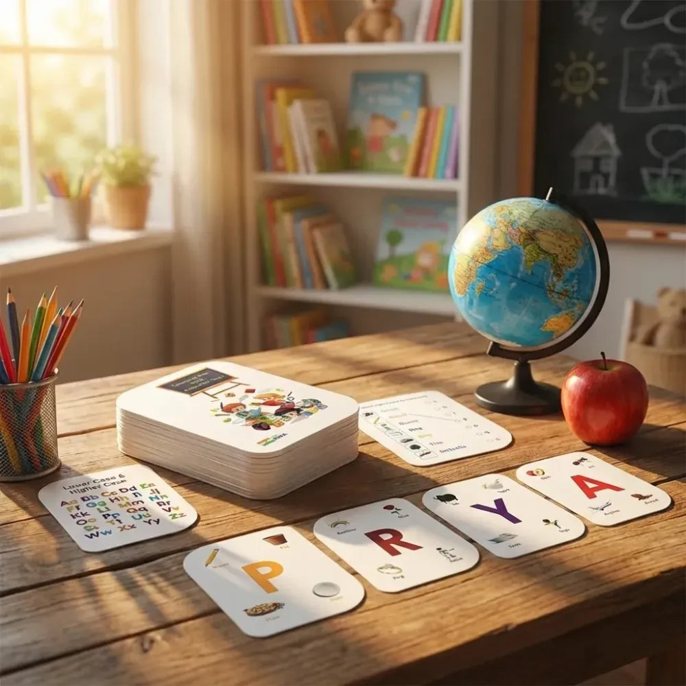 Kidkraft early learner 32-piece alphabet flash cards set - home & kitchen