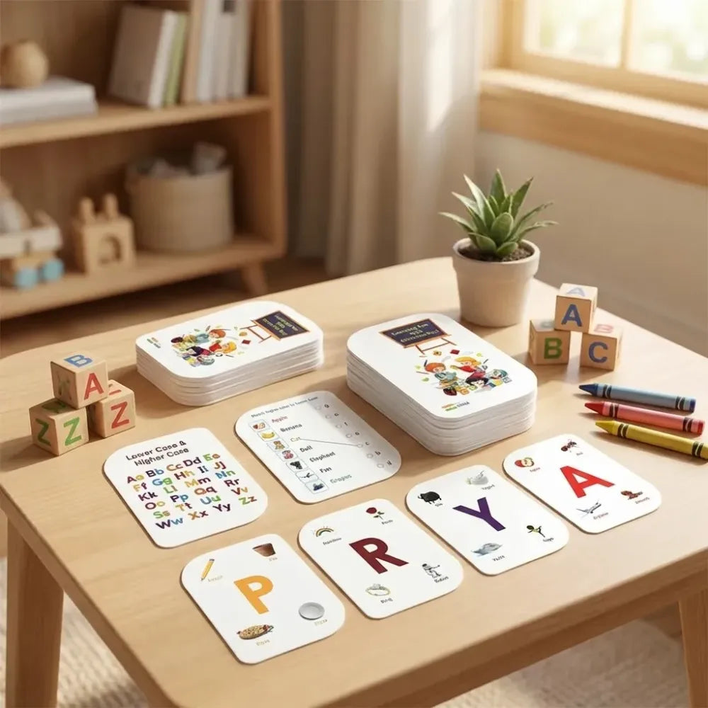Kidkraft early learner 32-piece alphabet flash cards set - home & kitchen