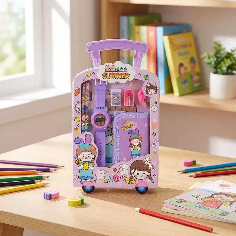 Kids 7-in-1 stationery set - office