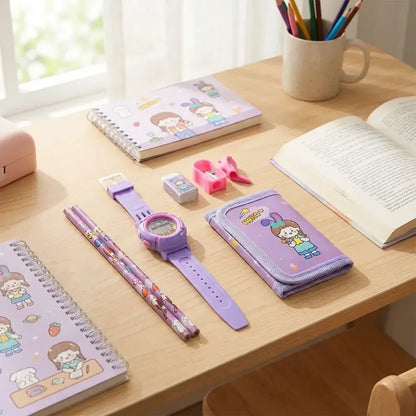 Kids 7-in-1 stationery set - office