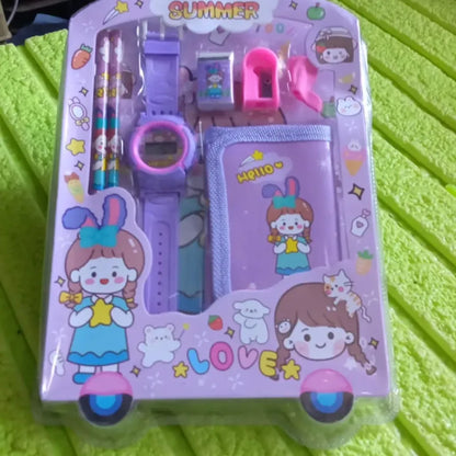 Kids 7-in-1 stationery set - office