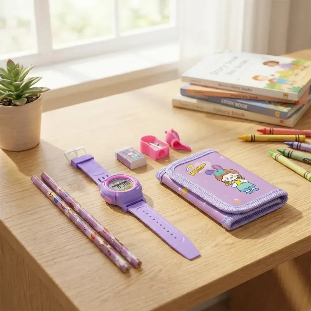Kids 7-in-1 stationery set - office