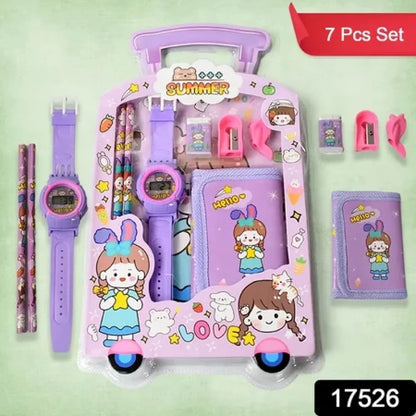 Kids 7-in-1 stationery set - office