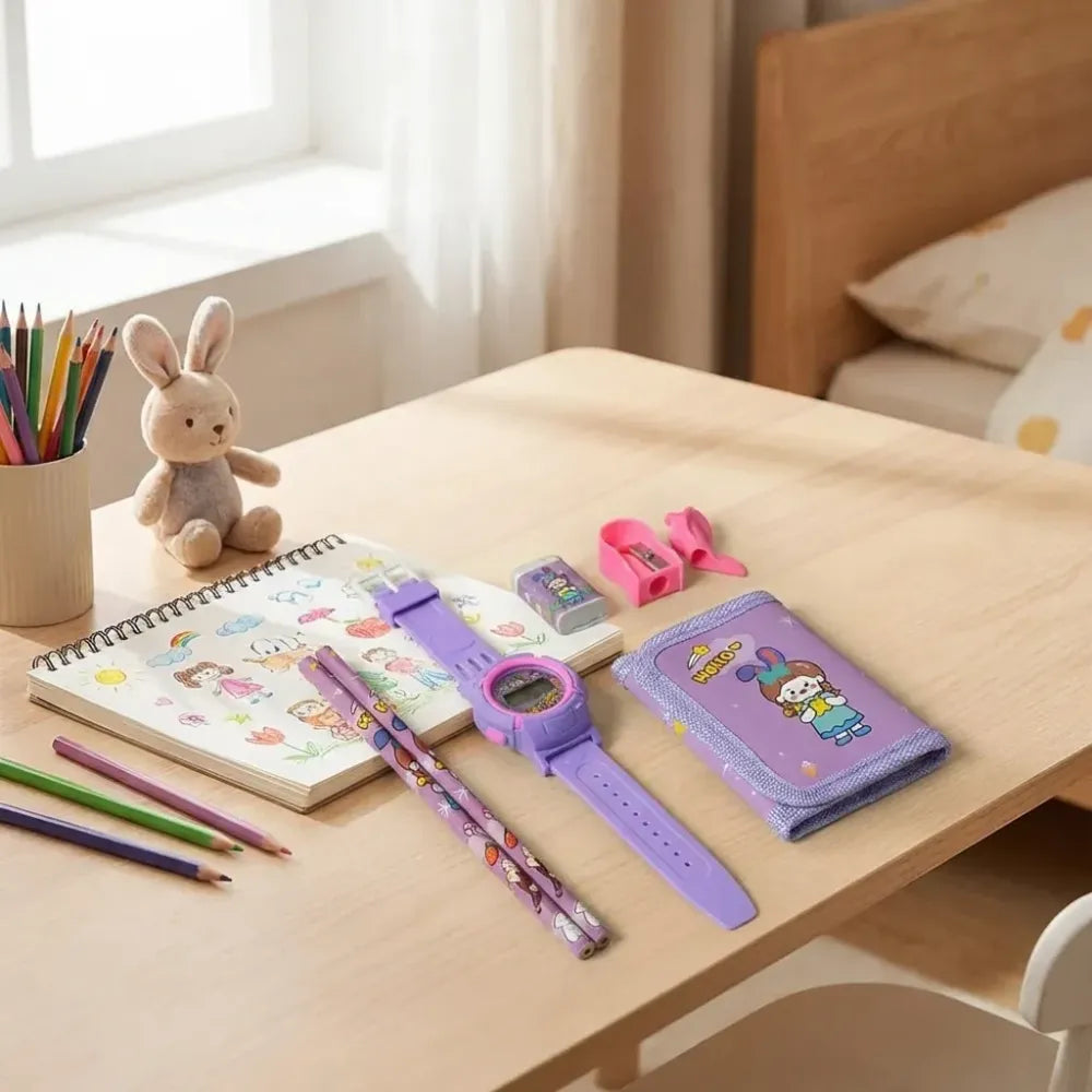 Kids 7-in-1 stationery set - office