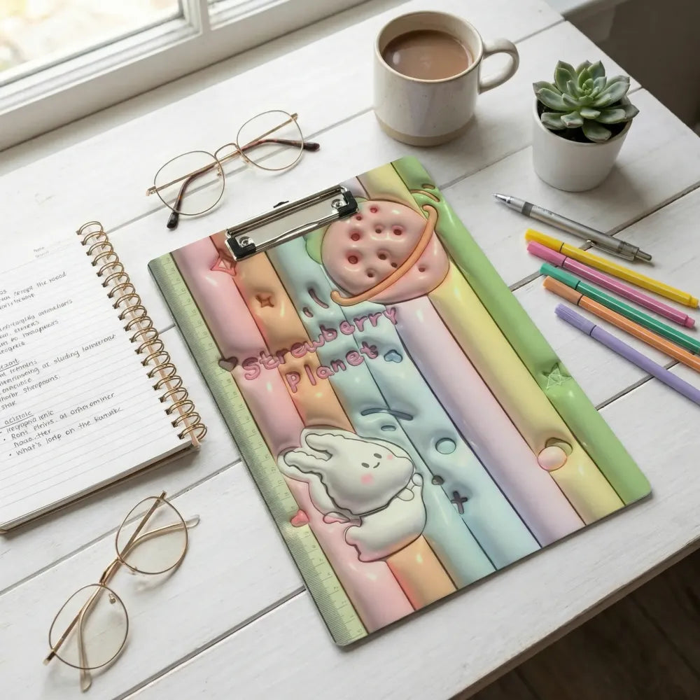 Kids cartoon clipboard pad - office