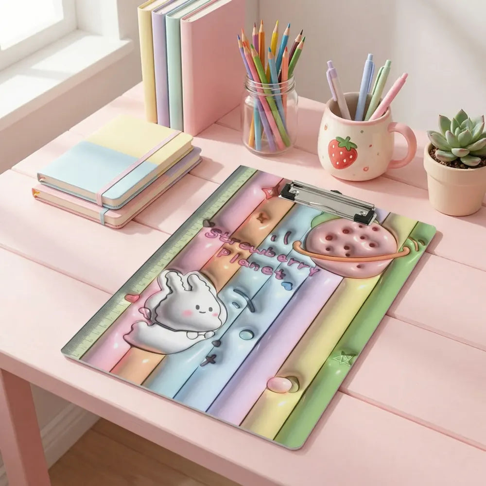 Kids cartoon clipboard pad - office