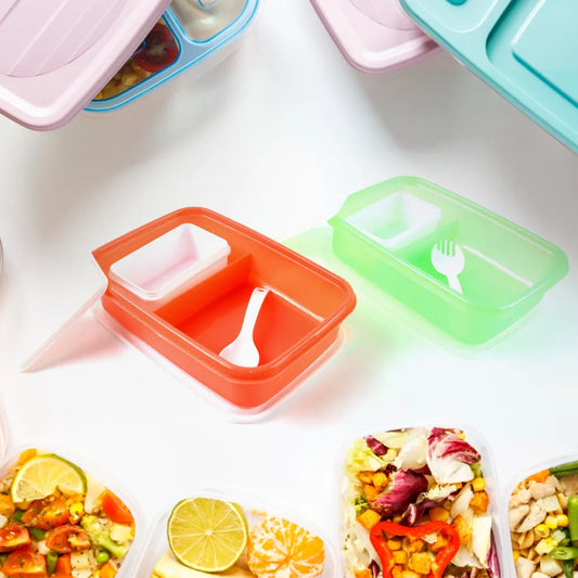 Kids cartoon printed lunch box mix design (1 set) - home & kitchen