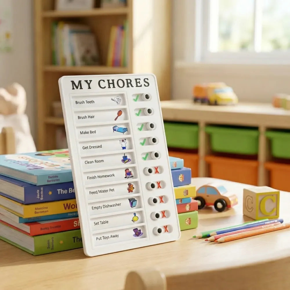 Kids’ chore planning board - toys