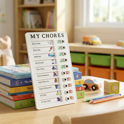 Kids’ chore planning board - toys