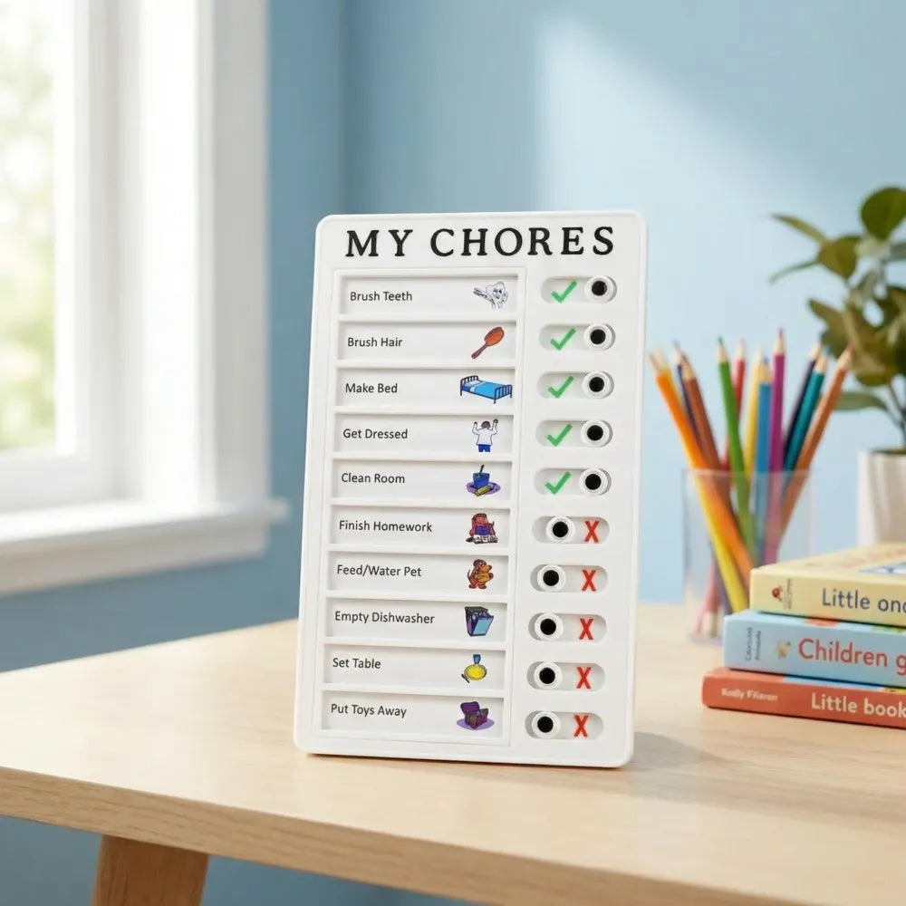 Kids’ chore planning board - toys