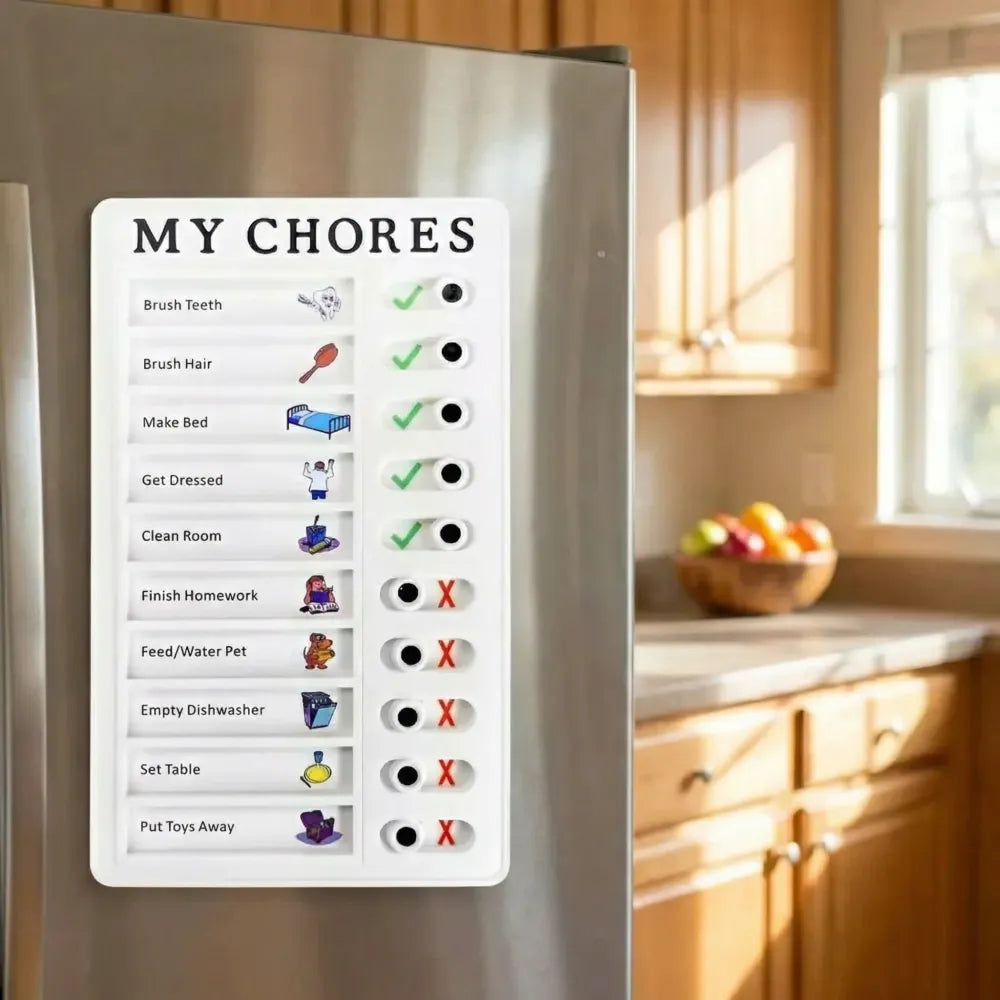 Kids’ chore planning board - toys