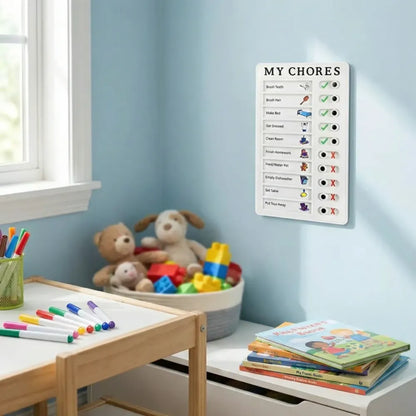 Kids’ chore planning board - toys