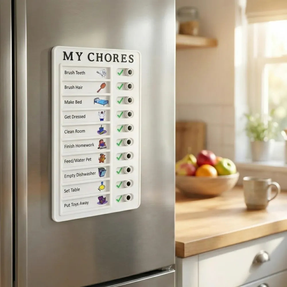 Kids’ chore planning board - toys