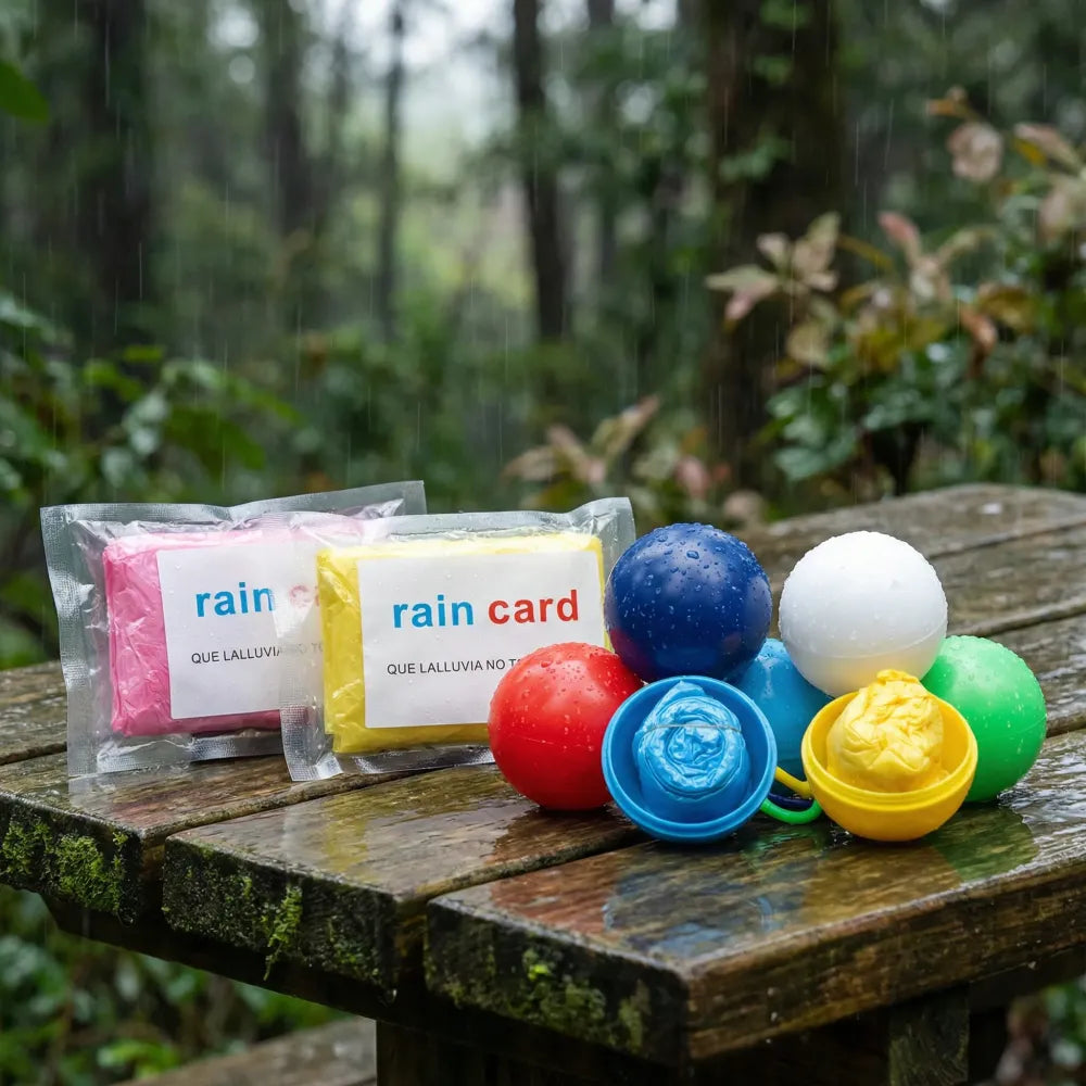 Kids’ emergency raincoat ball - home improvement