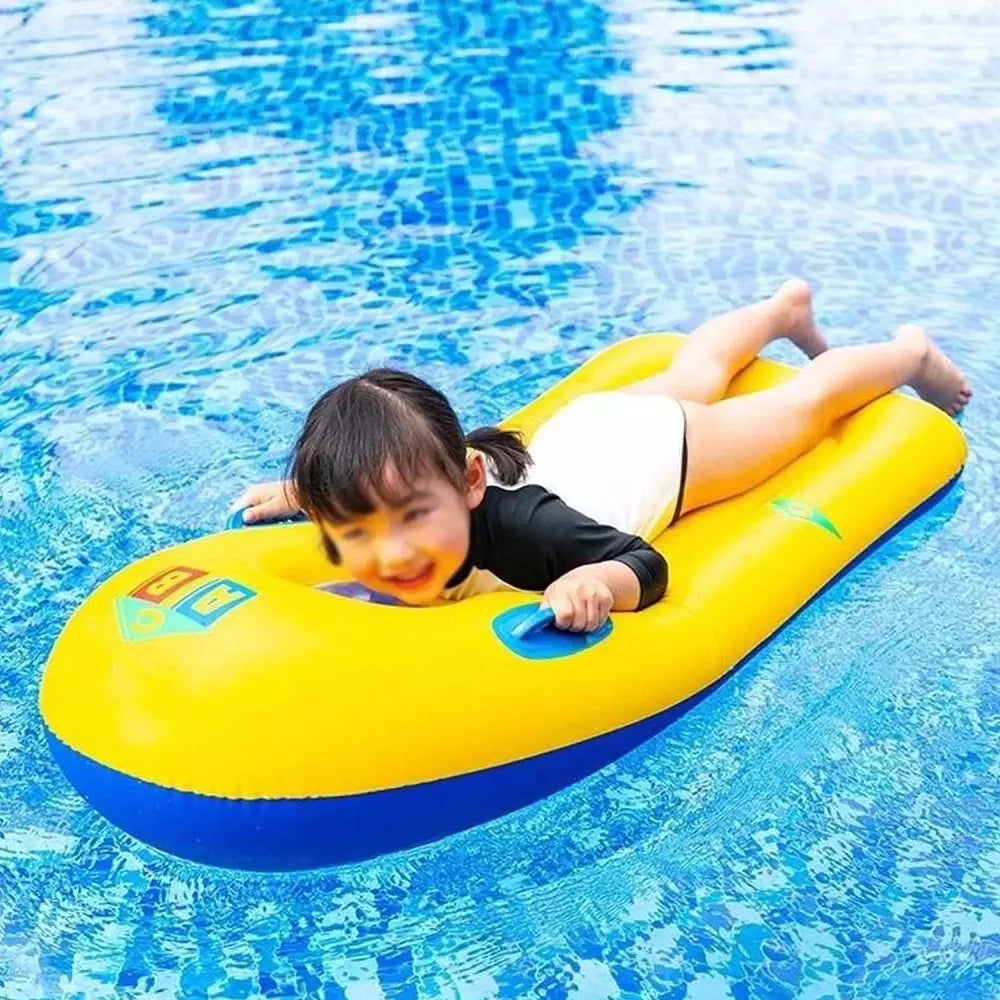 Kids inflatable bodyboard with handles