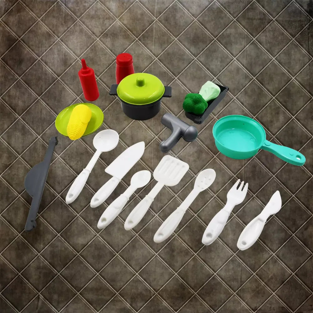 Kids plastic cooking playset - toys