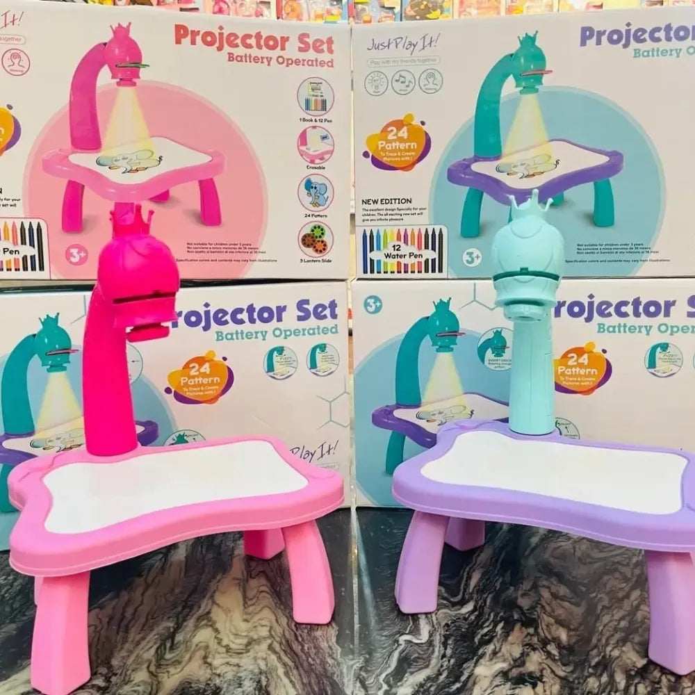 Kids projector drawing desk