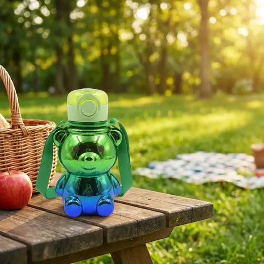 Kids straw water bottle - home & kitchen