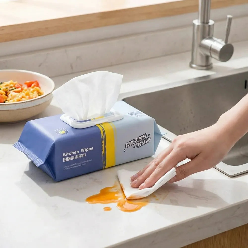Kitchen cleaning wet wipes – 80 pcs - home &