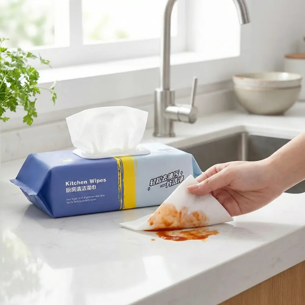 Kitchen cleaning wet wipes – 80 pcs - home &