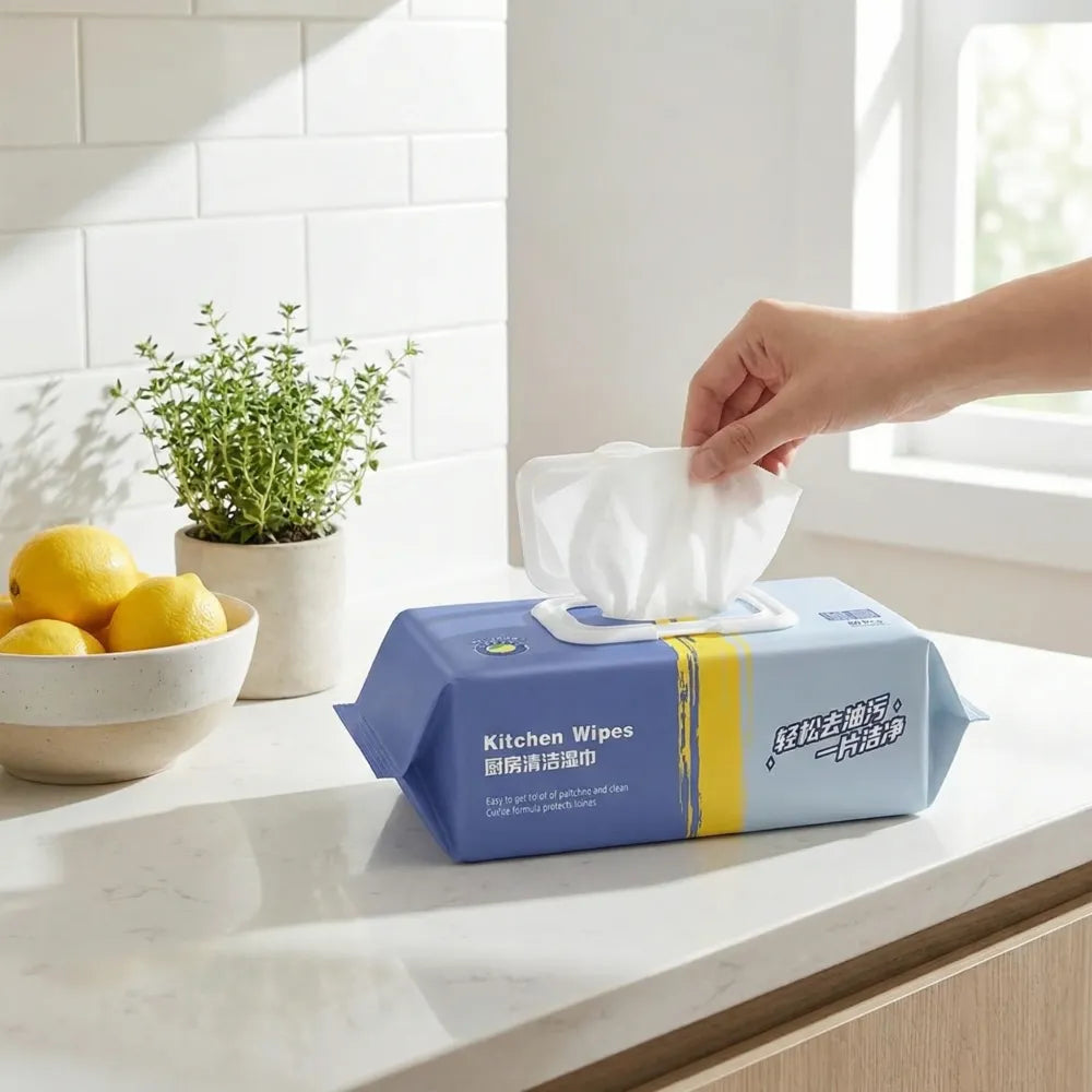 Kitchen cleaning wet wipes – 80 pcs - home &