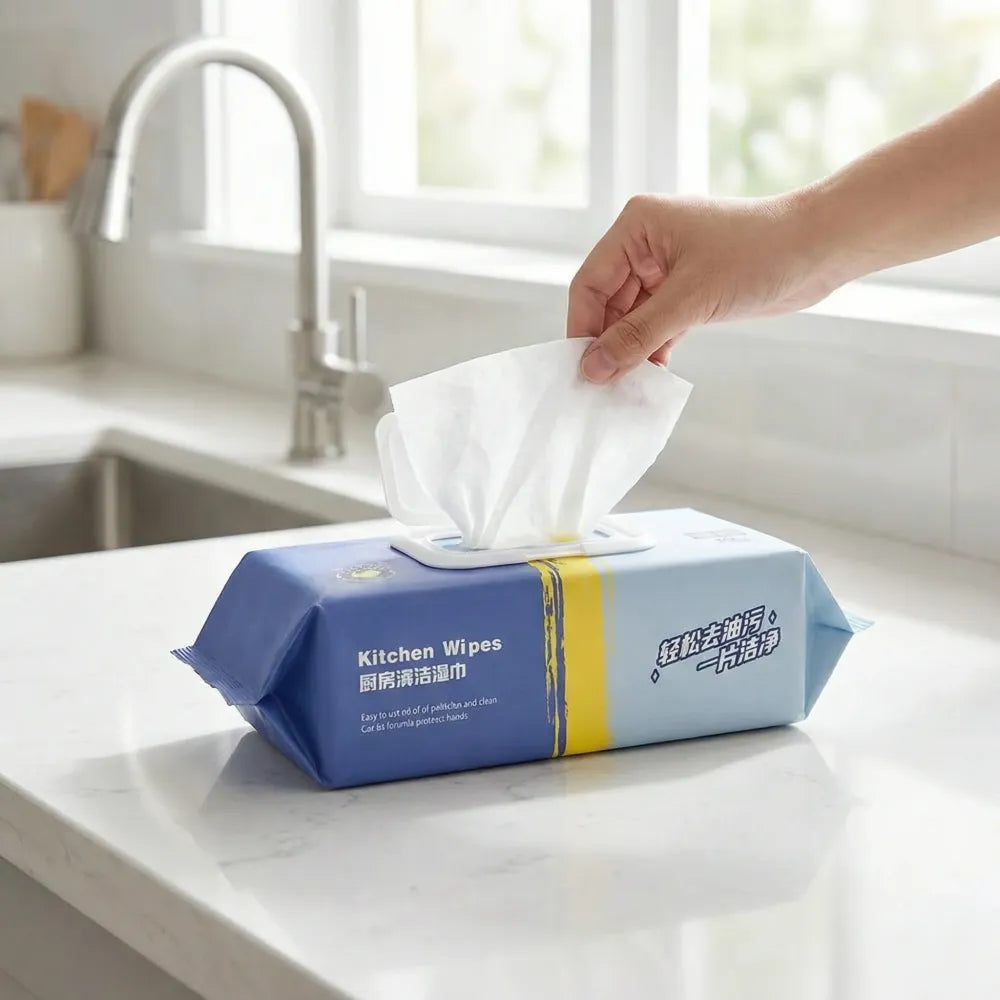 Kitchen cleaning wet wipes – 80 pcs - home &