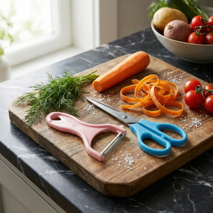 Kitchen scissors & peeler set - home