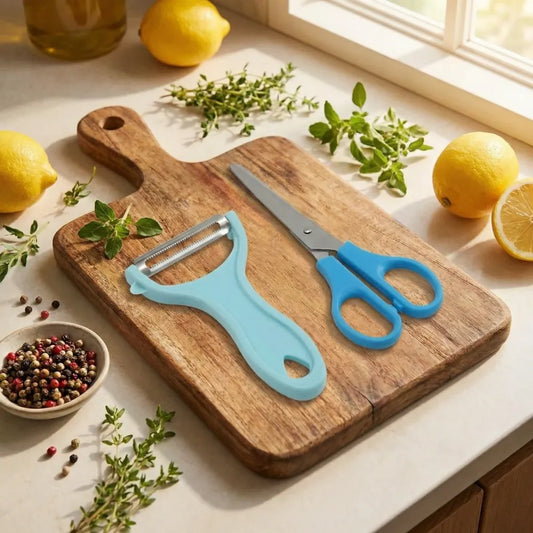 Kitchen scissors & peeler set - home
