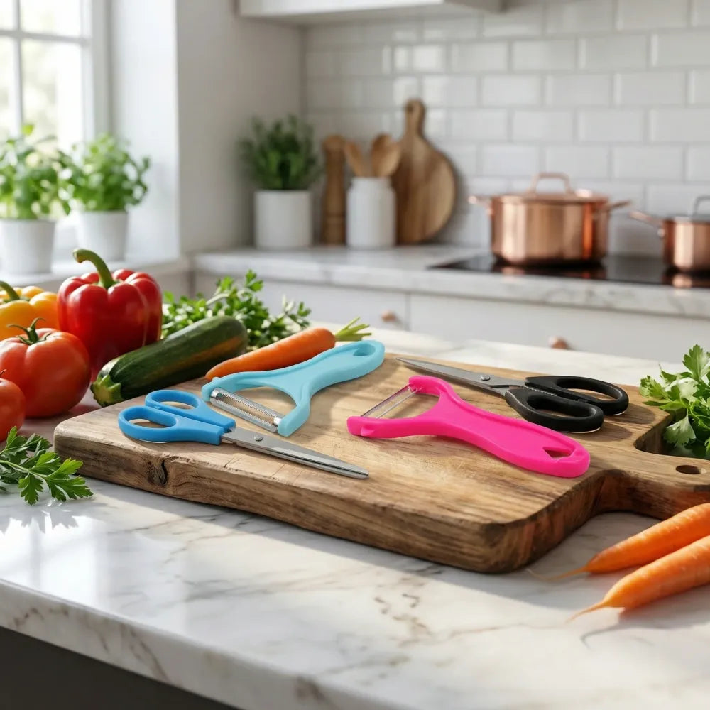Kitchen scissors & peeler set - home