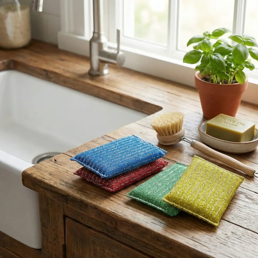 Kitchen utensil scrubber pads – pack of 12 - home &