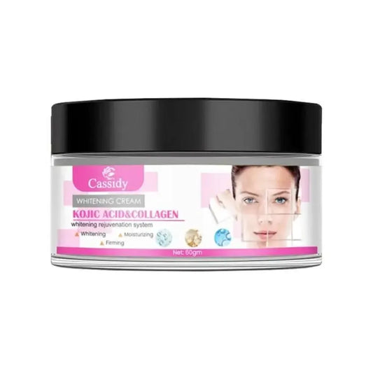 Cassidy kojic acid & collagen brightening cream 60g | moisturizer for dark spots even tone