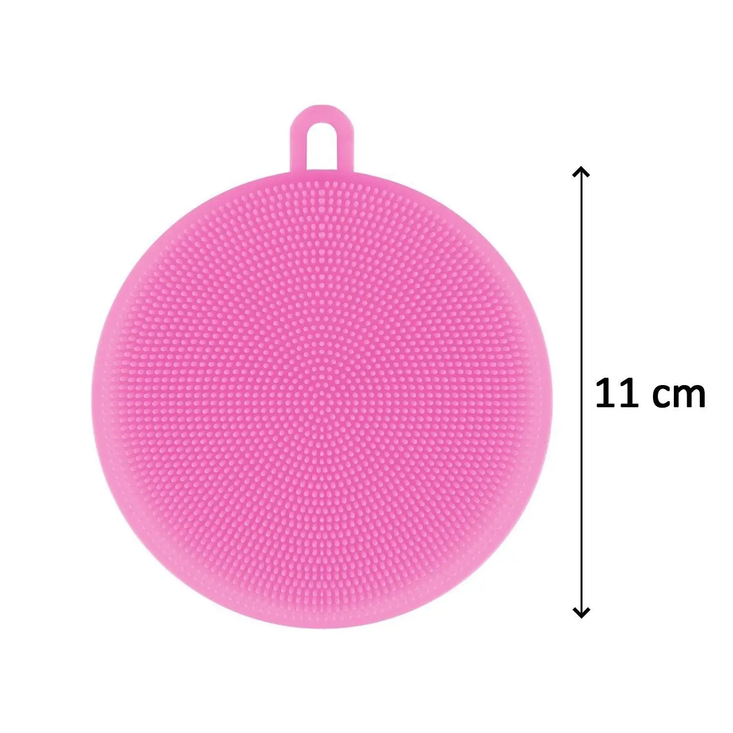Silicone dish scrubber sponge