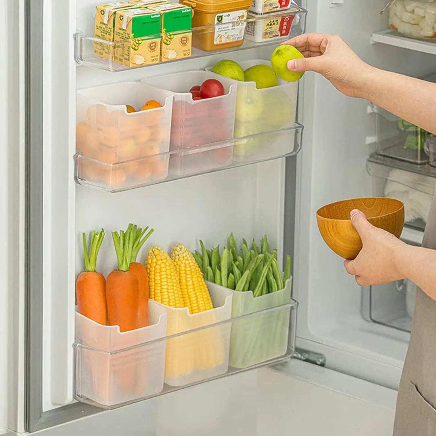 Clear plastic organizer set