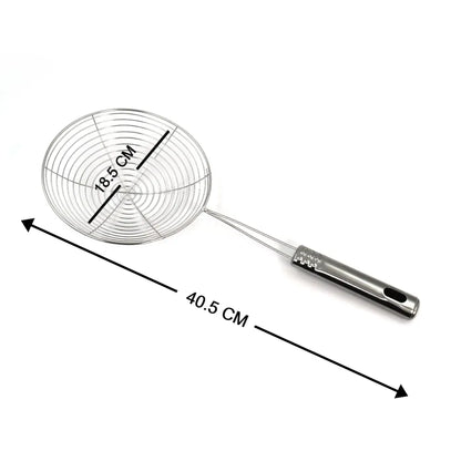 Large stainless steel oil strainer - home & kitchen