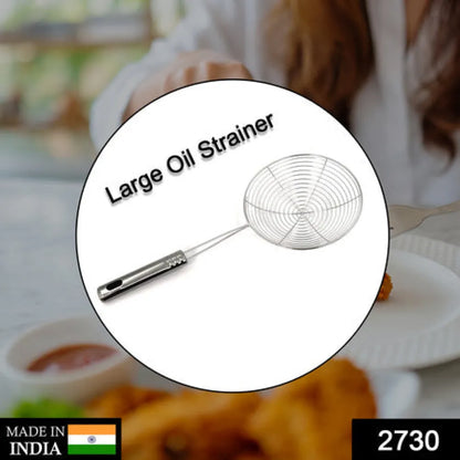 Large stainless steel oil strainer - home & kitchen