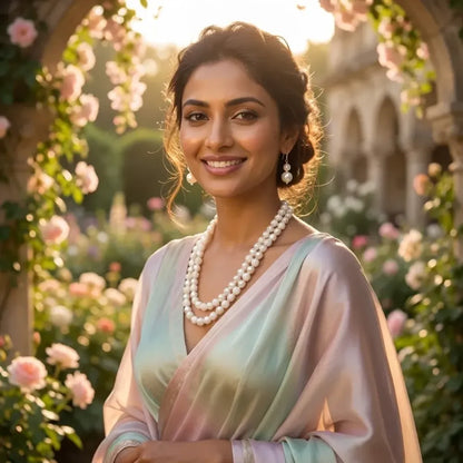 Layered pearl necklace set – 2 pcs