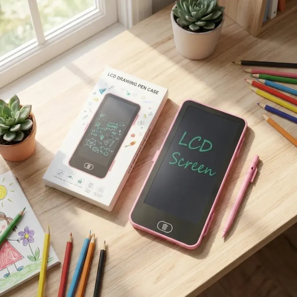 Lcd drawing pen case – for kids