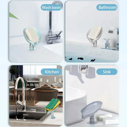 Leaf shape soap holder - home & kitchen